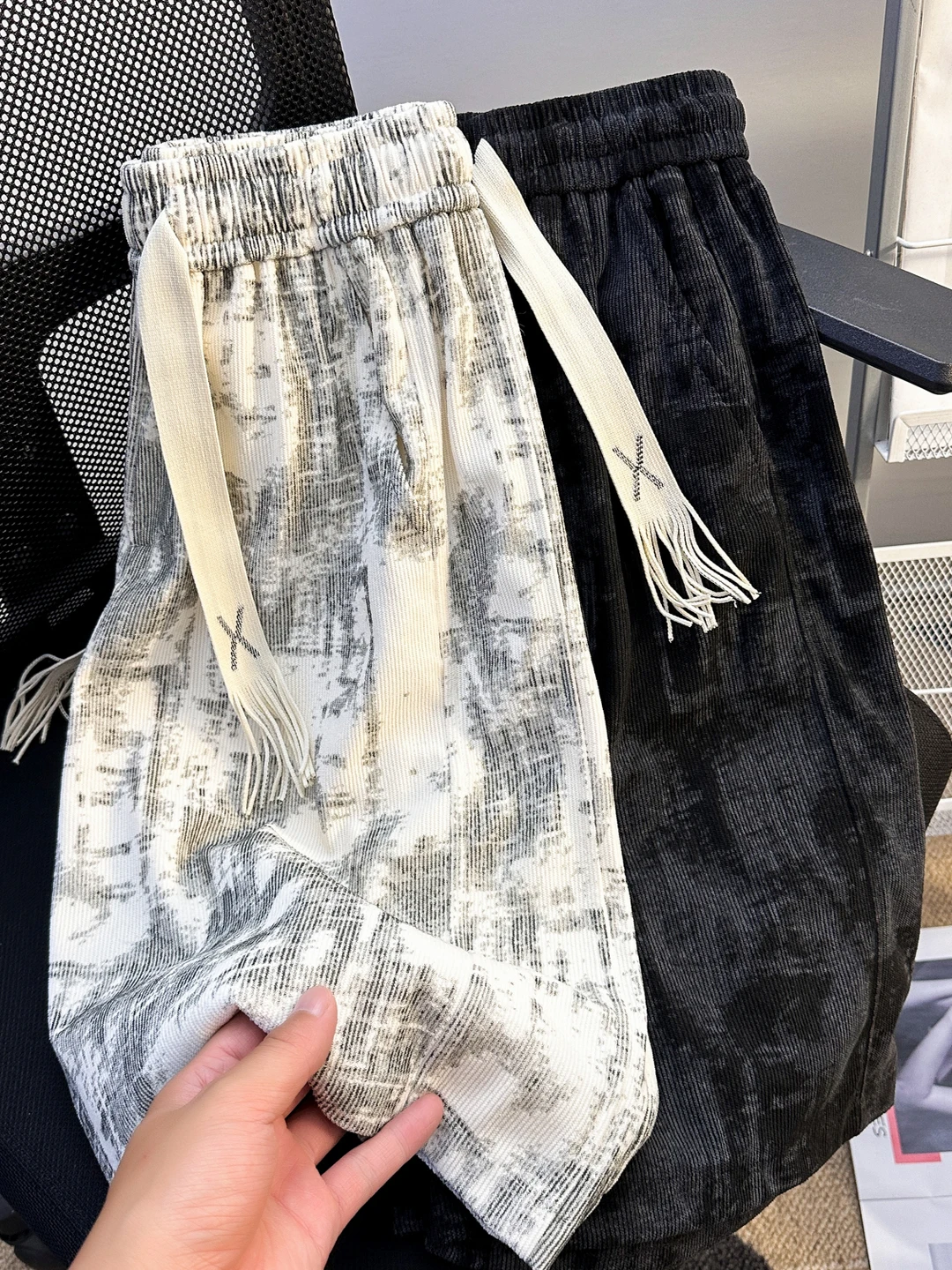 

Повседневные мужские летние модные брендовые свободные баскетбольные брюки в стиле ретро с американской талией, прямые брюки Faion Ci Sle