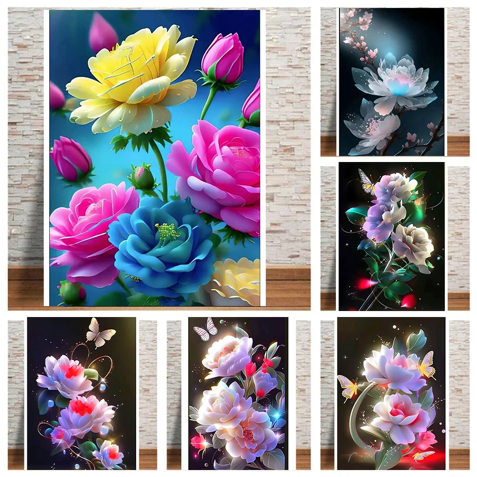 

Diamond Painting Flower New Arrival Embroidery Animal Full Square Diamond Mosaic Butterfly Needlework Wall Art Cross Stitch Kits