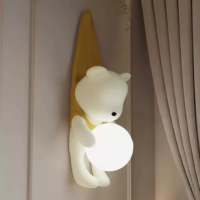 Cosmic Grocery Cream Wind Children's Room Wall Lamp Princess Bedroom Internet Celebrity Corridor Wall Lamp