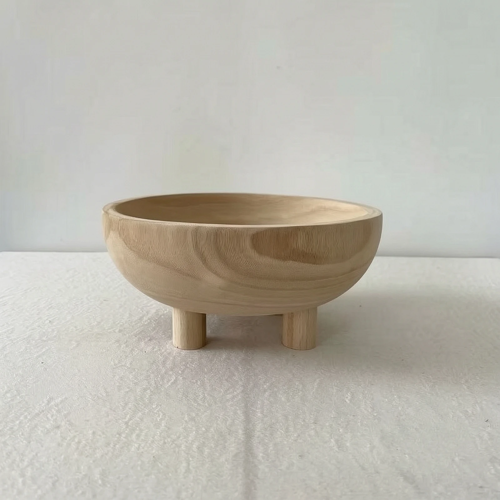 Wood Tray with Legs Decorative Footed Wood Tray Pedestal Bowl Rustic Wooden Riser Natural for Tabletop, Home Decor