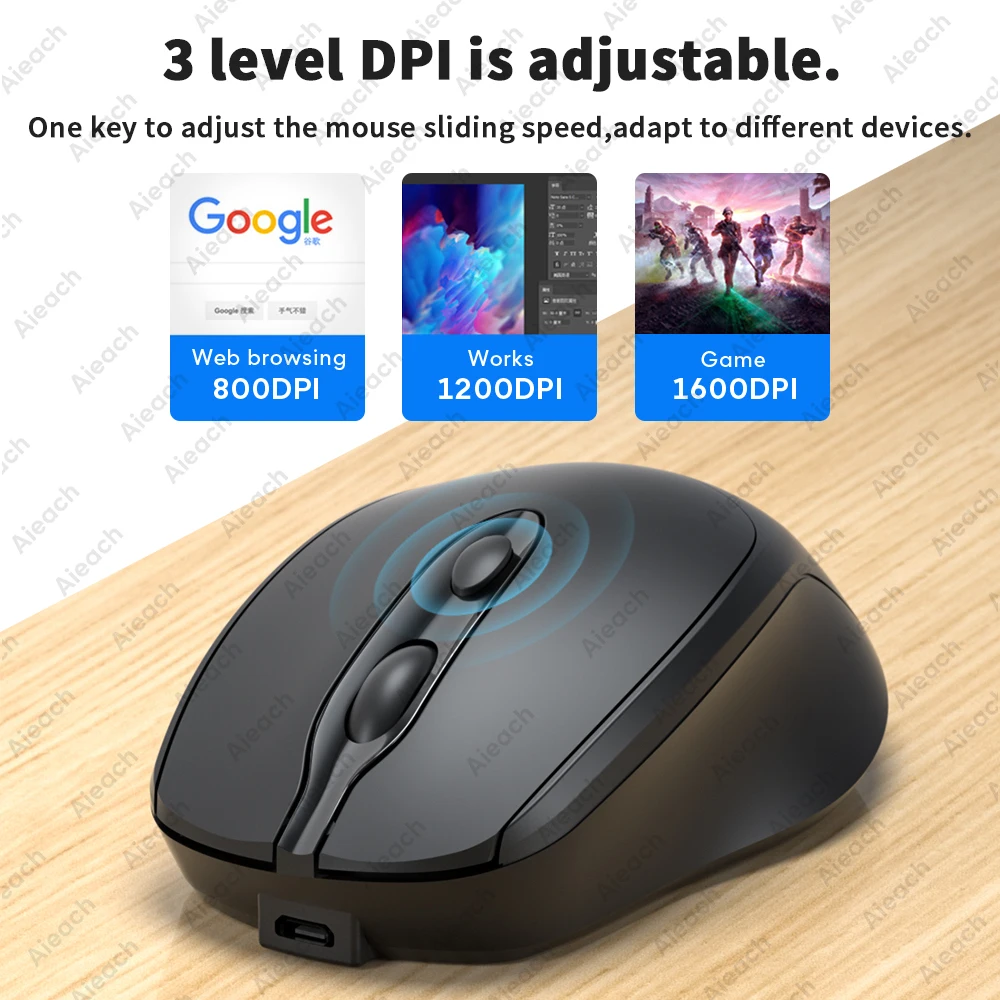 Rechargeable Wireless Bluetooth Mouse Silent WIRELESS COMPUT MOUS USB Ergonomic Gamer Mouse For Computer Laptop Macbook