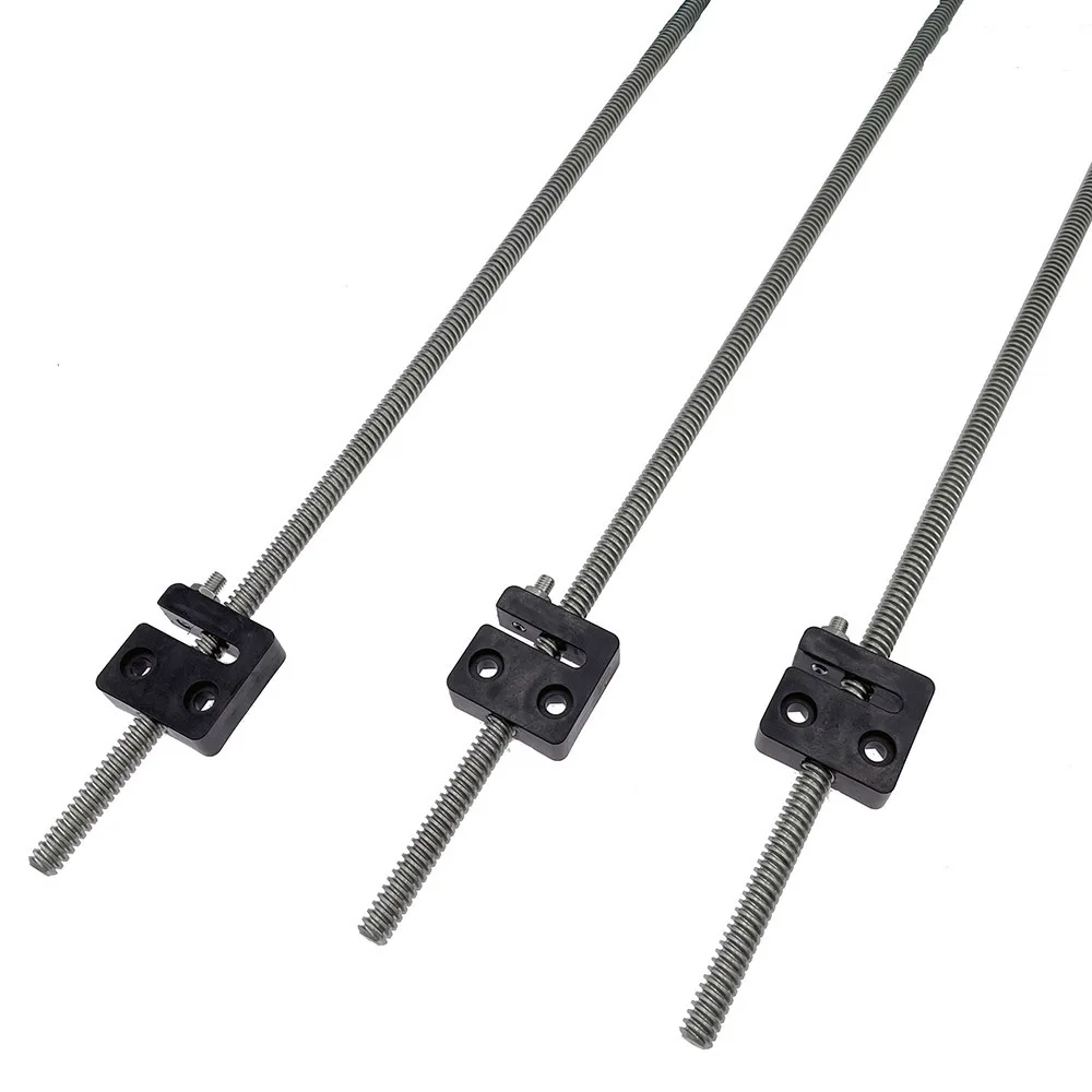 

3PCS TR8*4 Custom Metric Acme Lead Screw 380mm 480mm 580mm with Anti-Backlash Nut Block for Rat Rig V-Core 3