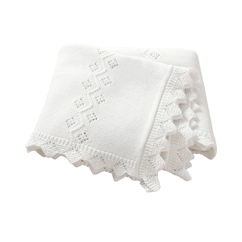

Baby Swaddle Blankets Soft Breathable Newborn Boys Girls Receiving Blanket 90*70cm Cotton Knitted Infant Toddler Throwing Quilts