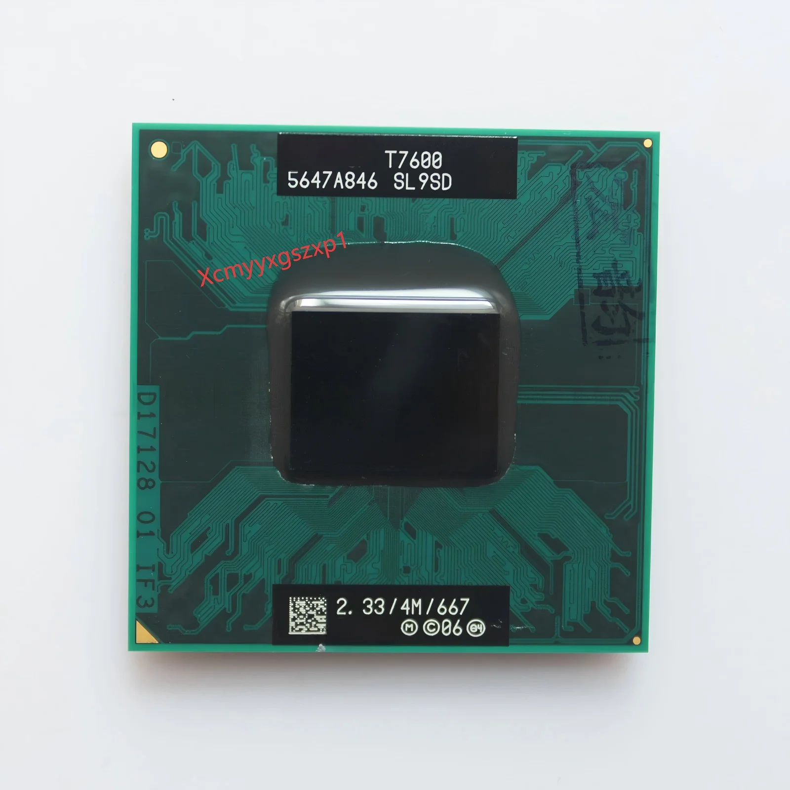 1 Unidad de CPU Intel Core 2 Duo T7600 2.33 GHz 4M 667 Móvil de Doble Núcleo Usada, Procesador SL9SD
