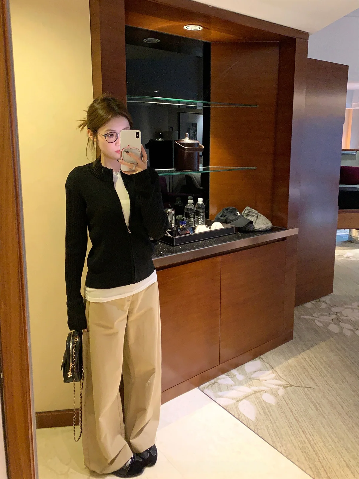 

FANCHOU вязаный свитер на молнии, универсальный, удобный в ношении, утягивающая верхняя одежда на осень и зиму, круглый Ne Long Sve