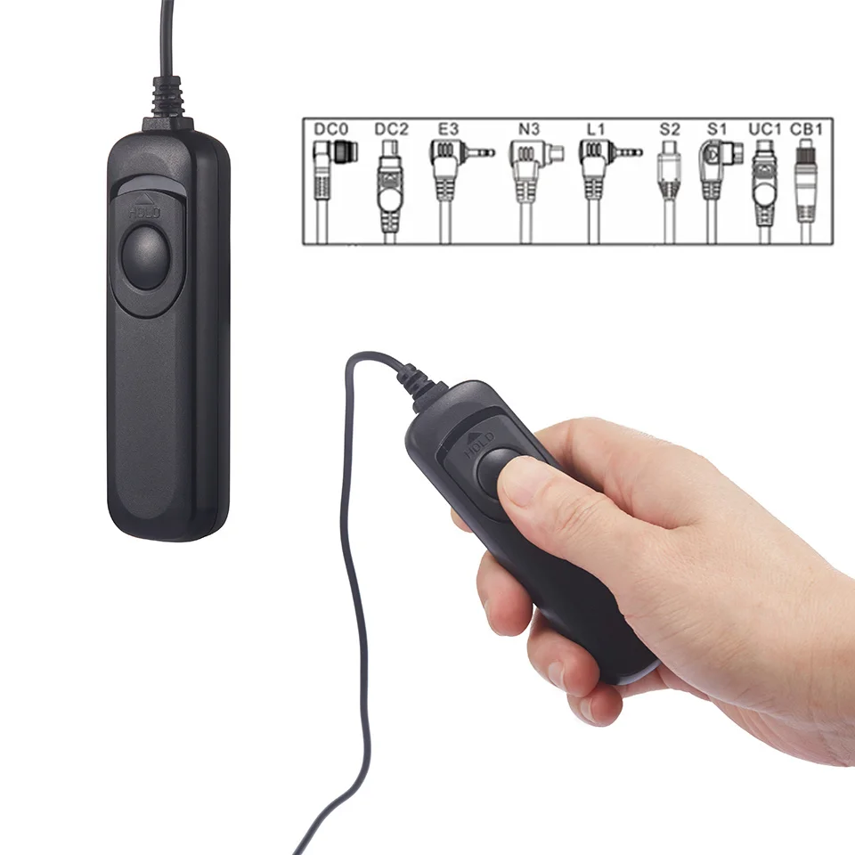 Photo Wired Timer Remote Control Shutter Release DC0 DC2 E2 L1 N3 E3 S1 S2 UC1 Cable For Canon Nikon Sony  FUJITSU Camera Dslr