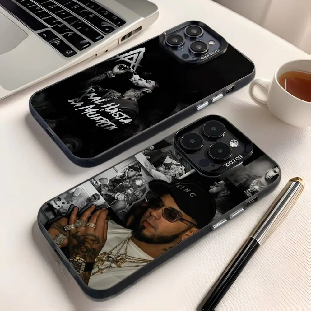 

Rapper A-Anuel AA Real Phone Case For iPhone 16,15,14,13,12,11,8,7,Pro,Max,Plus,Mini,XS,SE Anti Fall Black Matte Hard