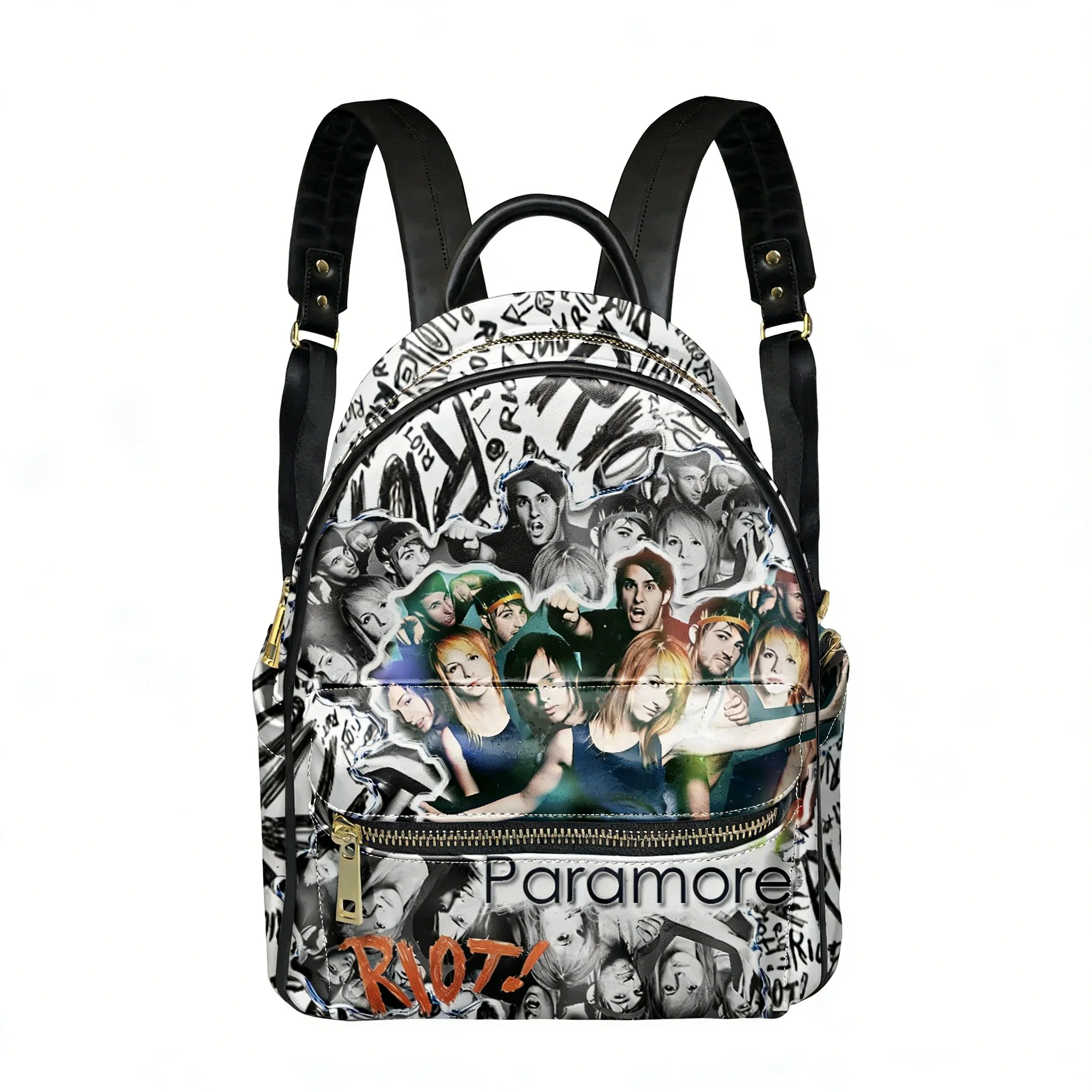 

Paramore Rock Band Backpack Womens Mens Retro Personalized Double Shoulder Bag Business Travel Bookbag Rucksack Gift Daypack