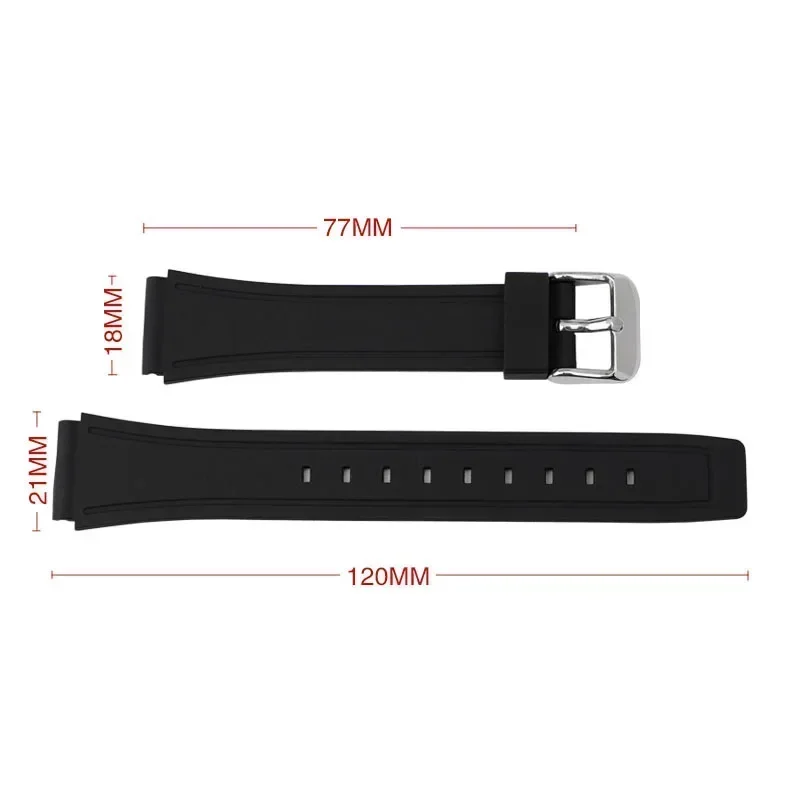 Colorful Silicone Bracelet 18mm Watch Strap for Casio F-91W/F84/F105/108 A-158/168 AE-1200/1300 Watchband Women Wristband