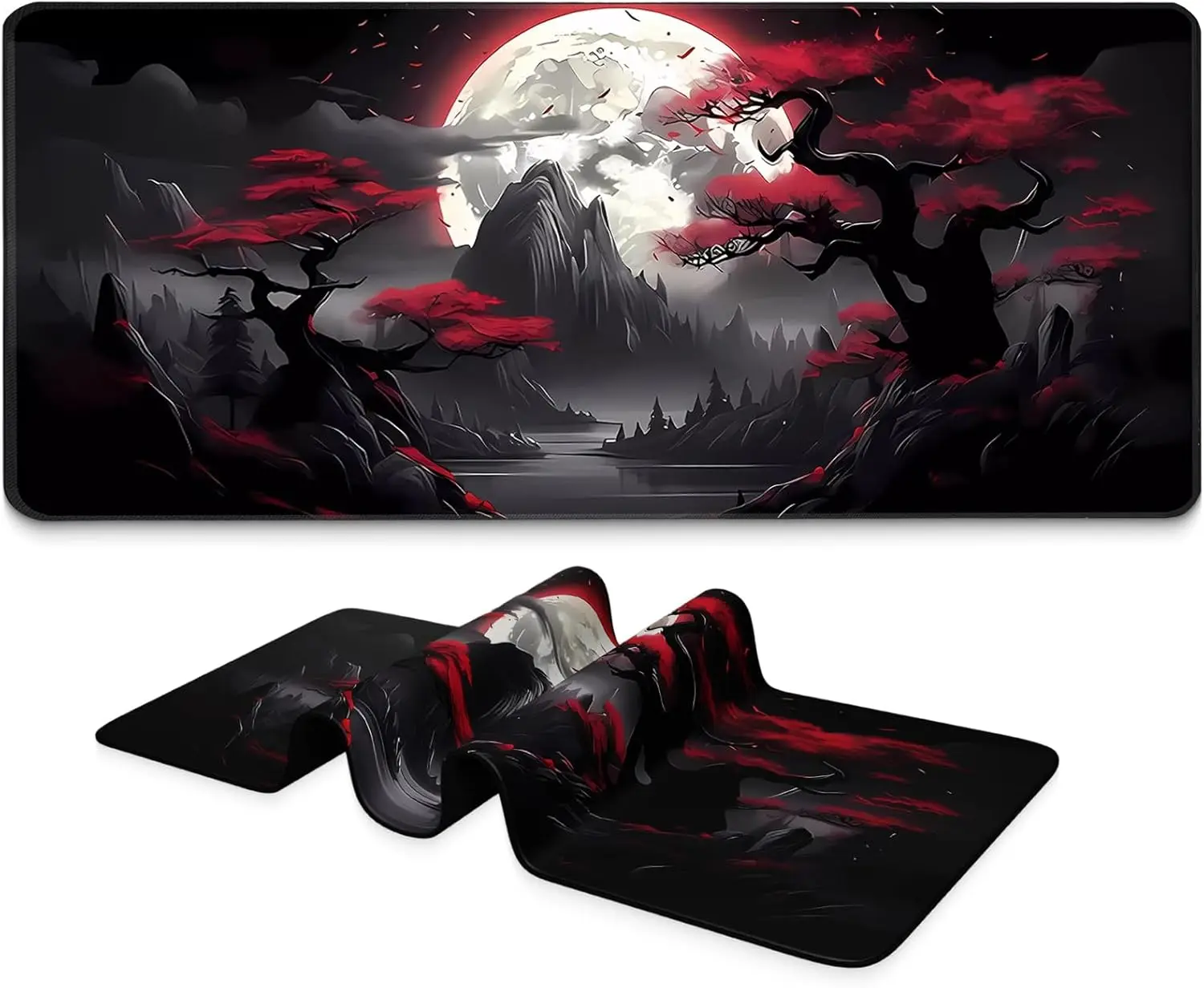 

Anime Mousepad Large Mouse Mat Gaming Mouse Pad Extended with Non-Slip Full Keyboard Mat with Stitched Edges for Gaming Office