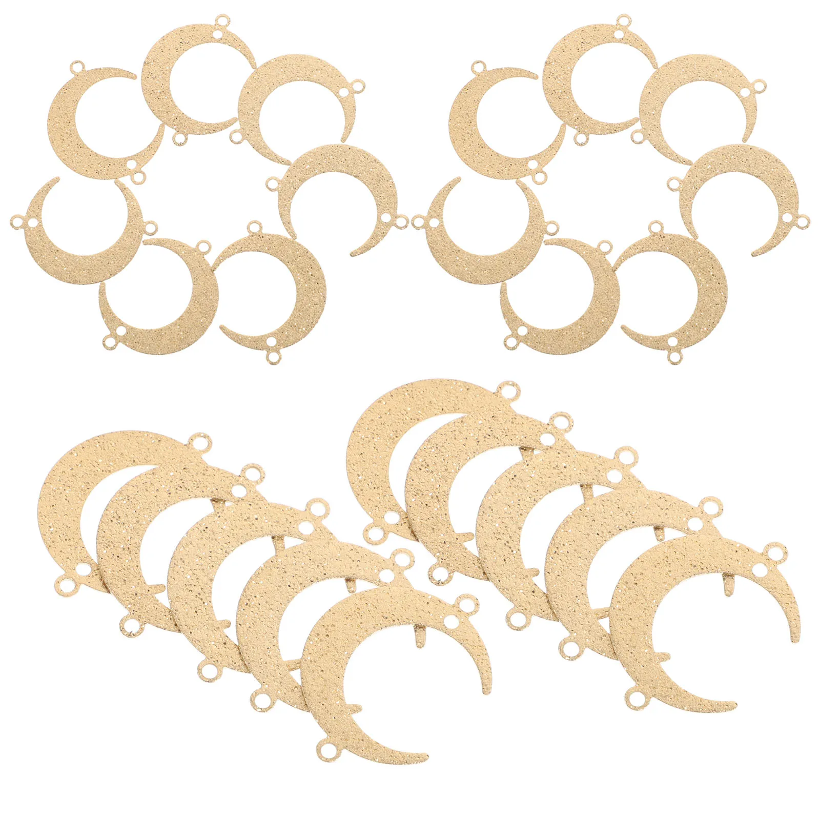 

50Pcs Moon Pendants Charms for Jewelry Making Necklaces Bracelets Earrings Unique Elegant Design Versatile Use DIY