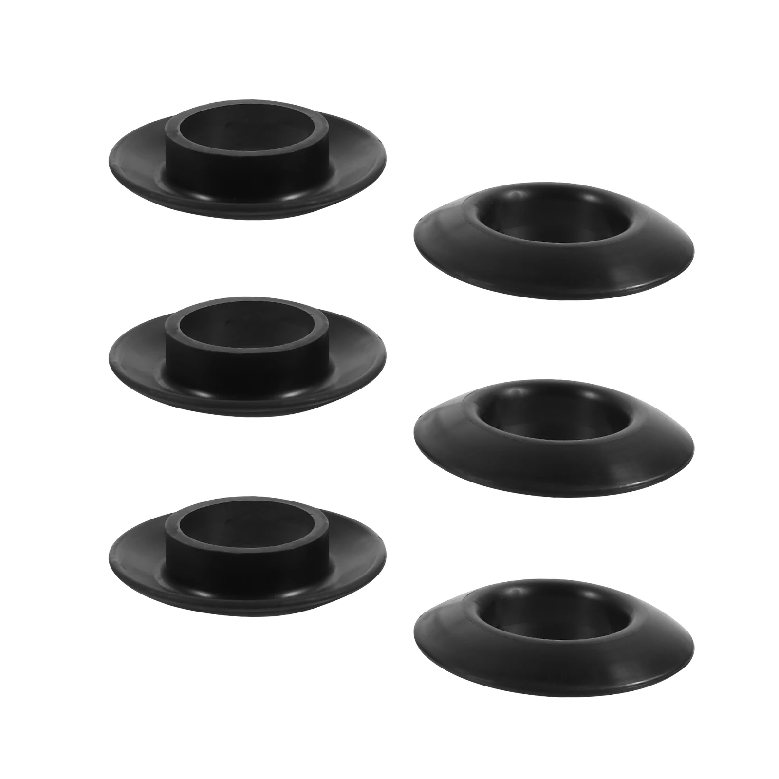 

6pcs Black Plastic Paddle Rings for Kayak Canoe Drip Ring Accessories Sturdy Durable Lightweight Portable Smooth Surface