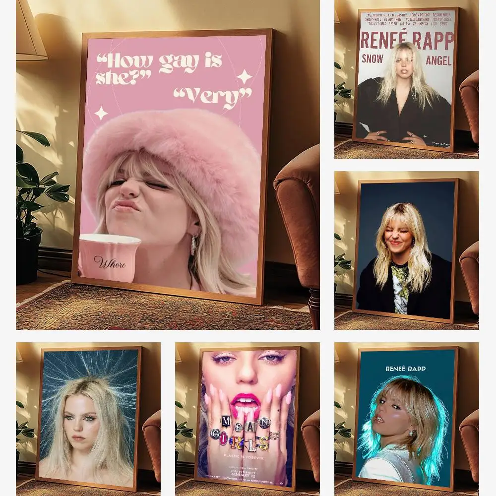 ملصق فني للممثل P-Pop Renee Rapp مع مطبوعات لتزيين غرفة النوم وغرفة المعيشة