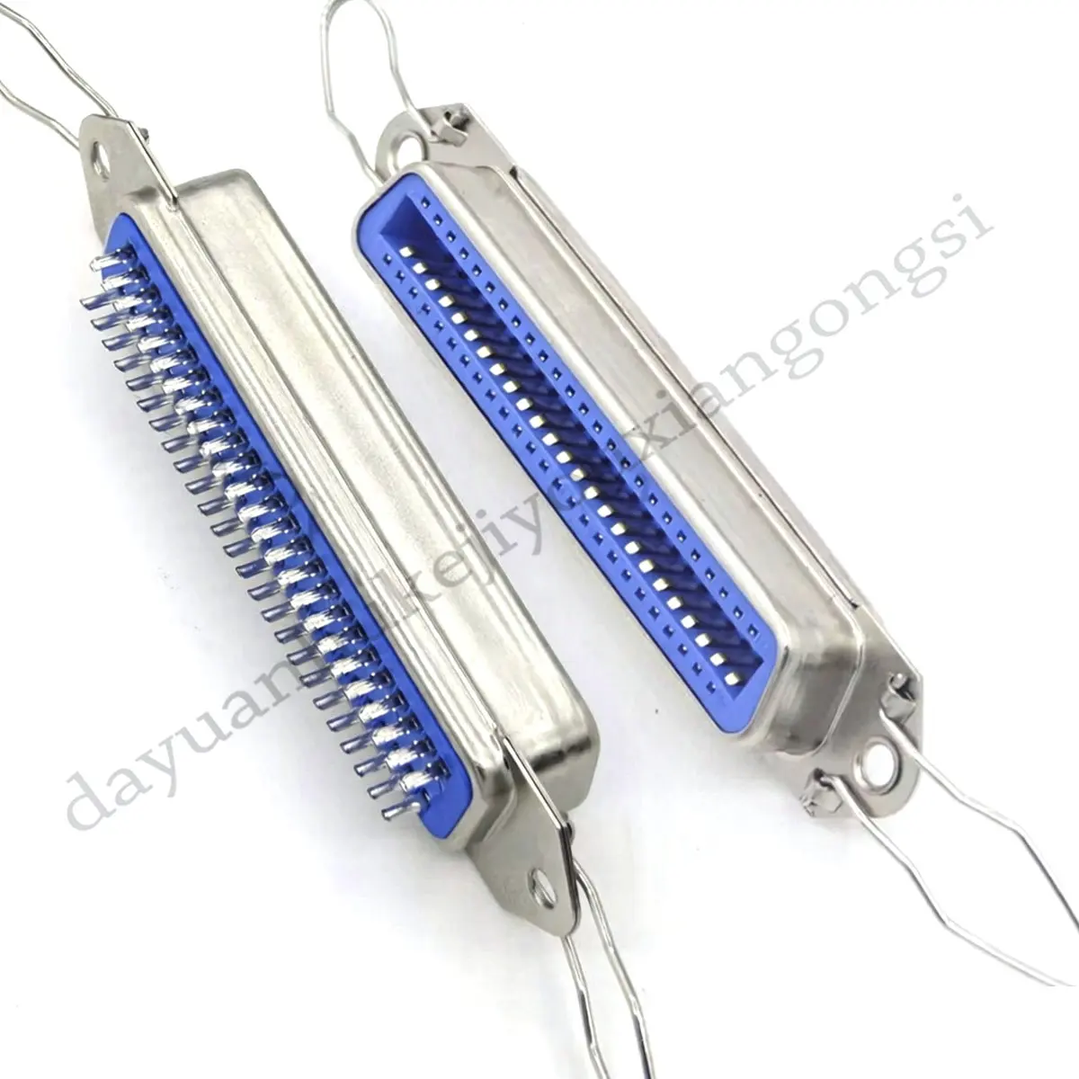 50Pcs New 57 Series 50Pin Male / Female Centric IDC Welding Connector for SCSI Ribbon Flat Cable Selling