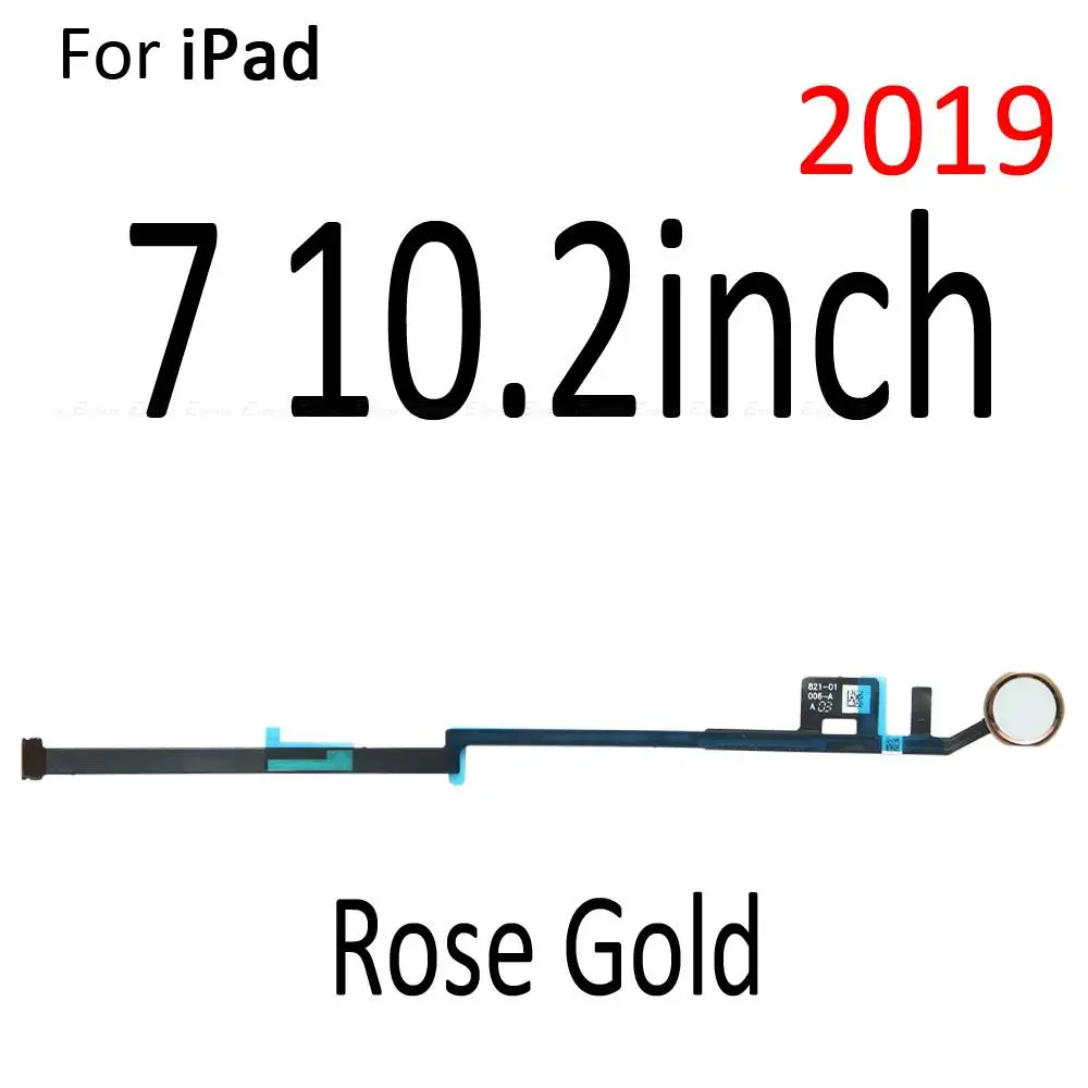 Touch ID Fingerprint Connection Sensor Scanner Connector Flex Cable For iPad 5 6 7 8 9 9.7 10.2 inch Home Return Button Key