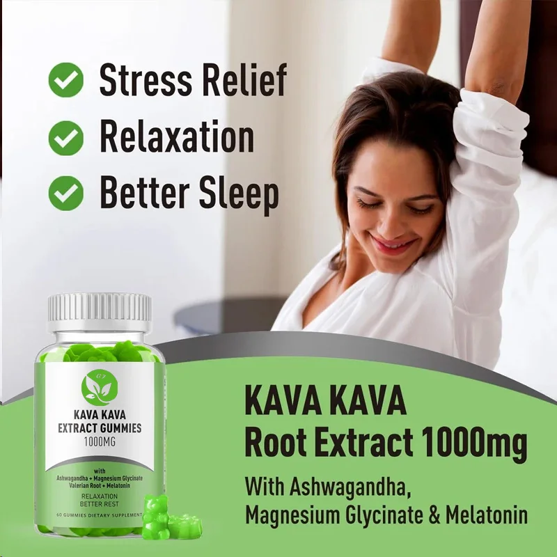 1000mg Per Serving, Chewable Kava, Natural Lemon Flavor, 60 Vegetarian Pills, Stress Relieving And Relaxing Supplement