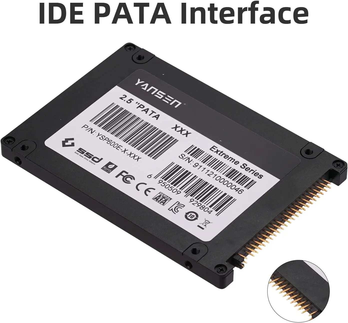 KingSpec 2.5 PATA SSD 128GB MLC IDE for Laptop