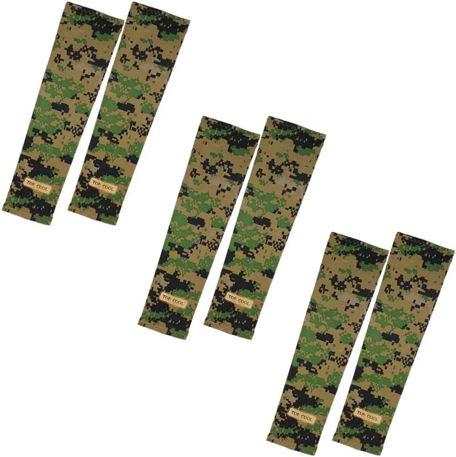 

UV Sun Protection Arm Sleeves for Men Women 3 Pairs Cool Skin Toshi