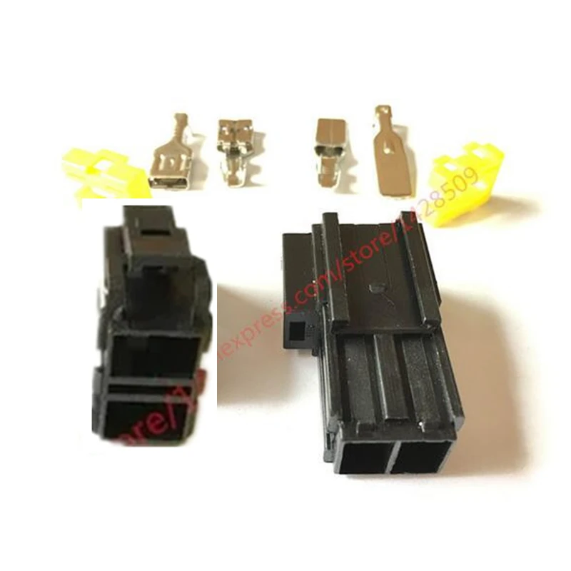 1 Set Auto 9.5 Series 2 Pin Male Female Kit Electrical Large Heavy Current Connector Plug