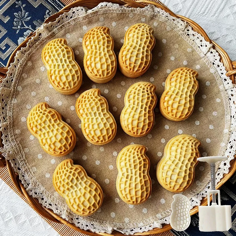 30g 50g 75g Mini Peanut Shape Mold DIY Cookie Cutter Frame Cake Crisp Pastry Dessert Baking Accessories Gadgets Kitchen Tools
