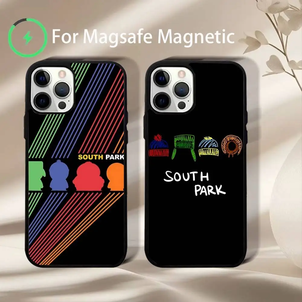 

Cartoon Funny S-South-P-Park Phone Case For iPhone 16e,16,15,14,13,12,11,Plus,Pro,Max,Mini Magsafe Magnetic Wireless Charging