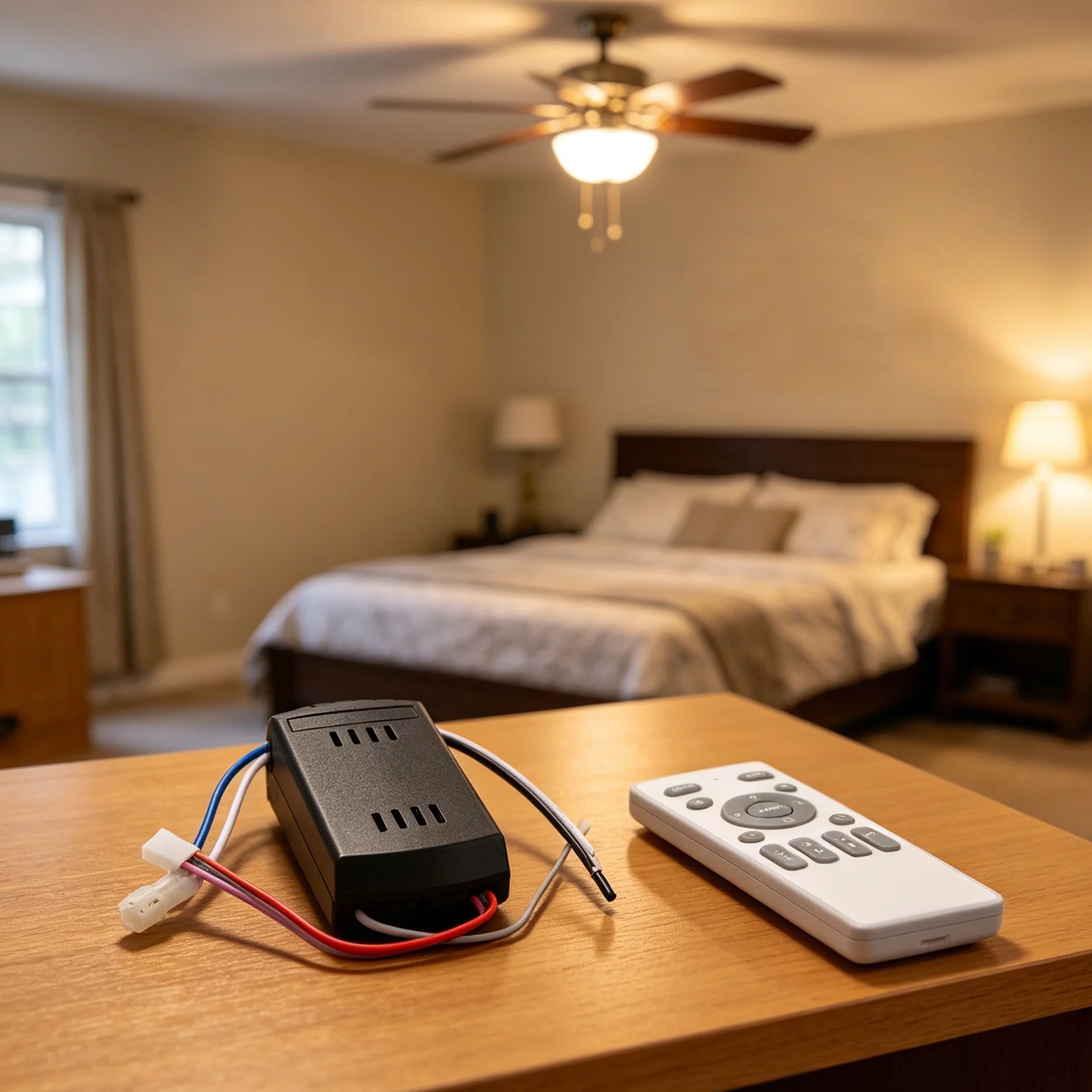 Low Voltage Frequency Conversion Ceiling Fan Remote Receiver with 6 Adjustable Speeds and Timer Function for Custom Comfort