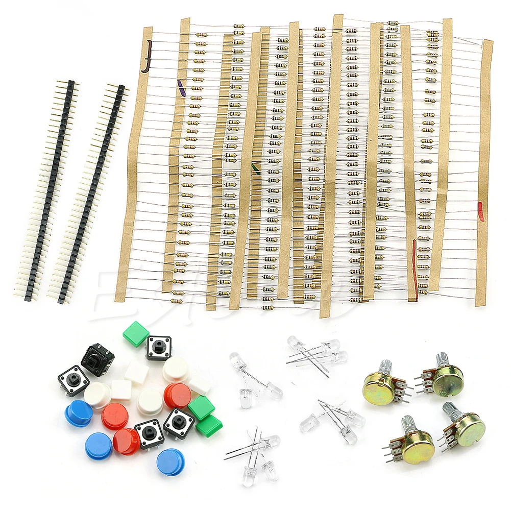 Electronic Parts Pack For Component Resistors Button Hot