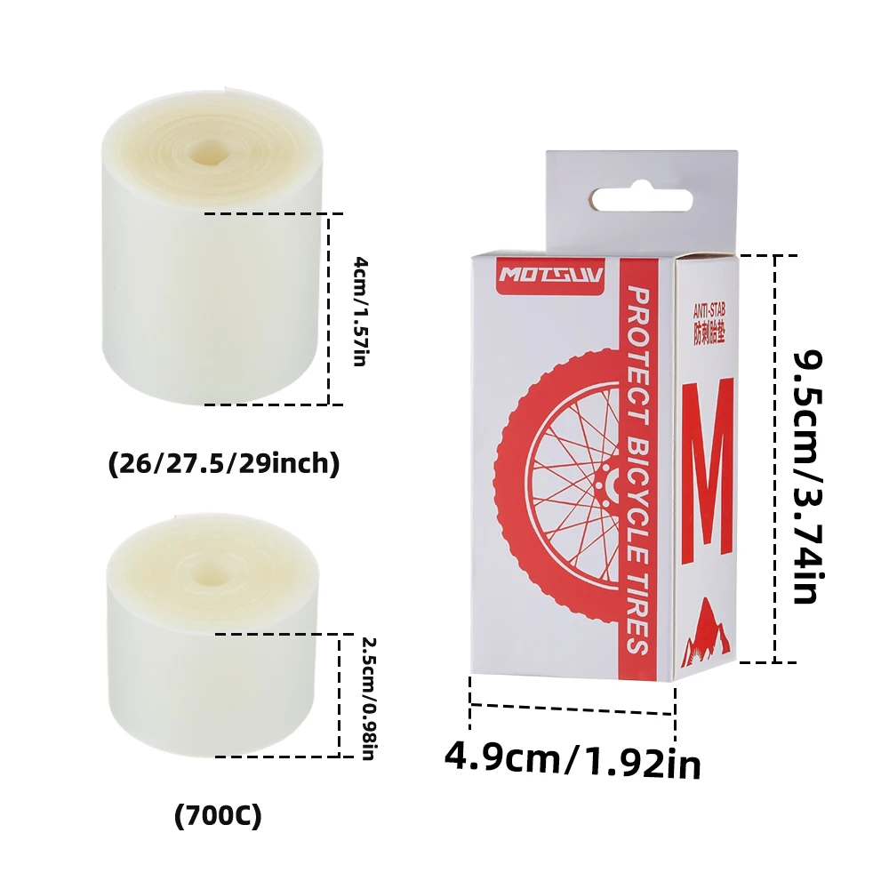 MOTSUV wkładka do opon rowerowych kolarstwo szosowe 700C 26 "29" podkładka ochronna odporna na przebicie opona rowerowa MTB podkładka zabezpieczająca przed zwijaniem dętka