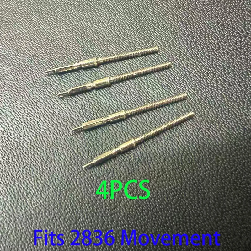 ساعة يد تعمل بالحركة طقم تاج جذعي فولاذي أجزاء ساعة لساعات حركة 2836 قطع غيار جذعية #5