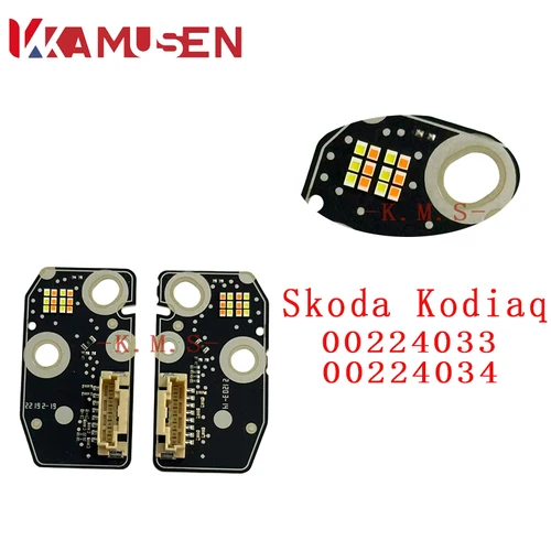 Imagen 1 del producto 00224033 00224034 Para módulo de faros Skoda Kodiaq, luz de circulación diurna, módulo LED de fuente de luz de intermitente.