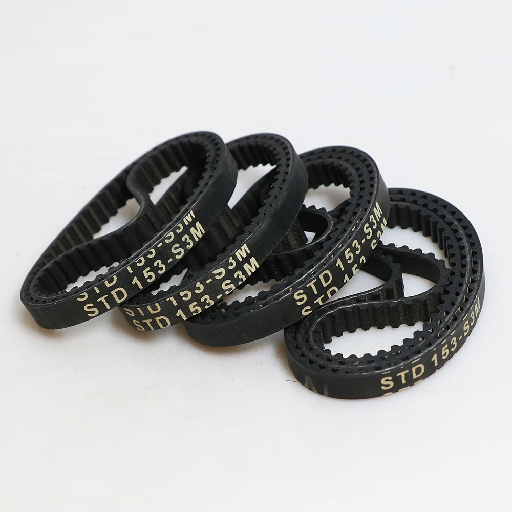 S3M closed loop rubber timing belt S3M-150/153/159/162/165/168mm Width 6/10/15mm Pitch 3mm