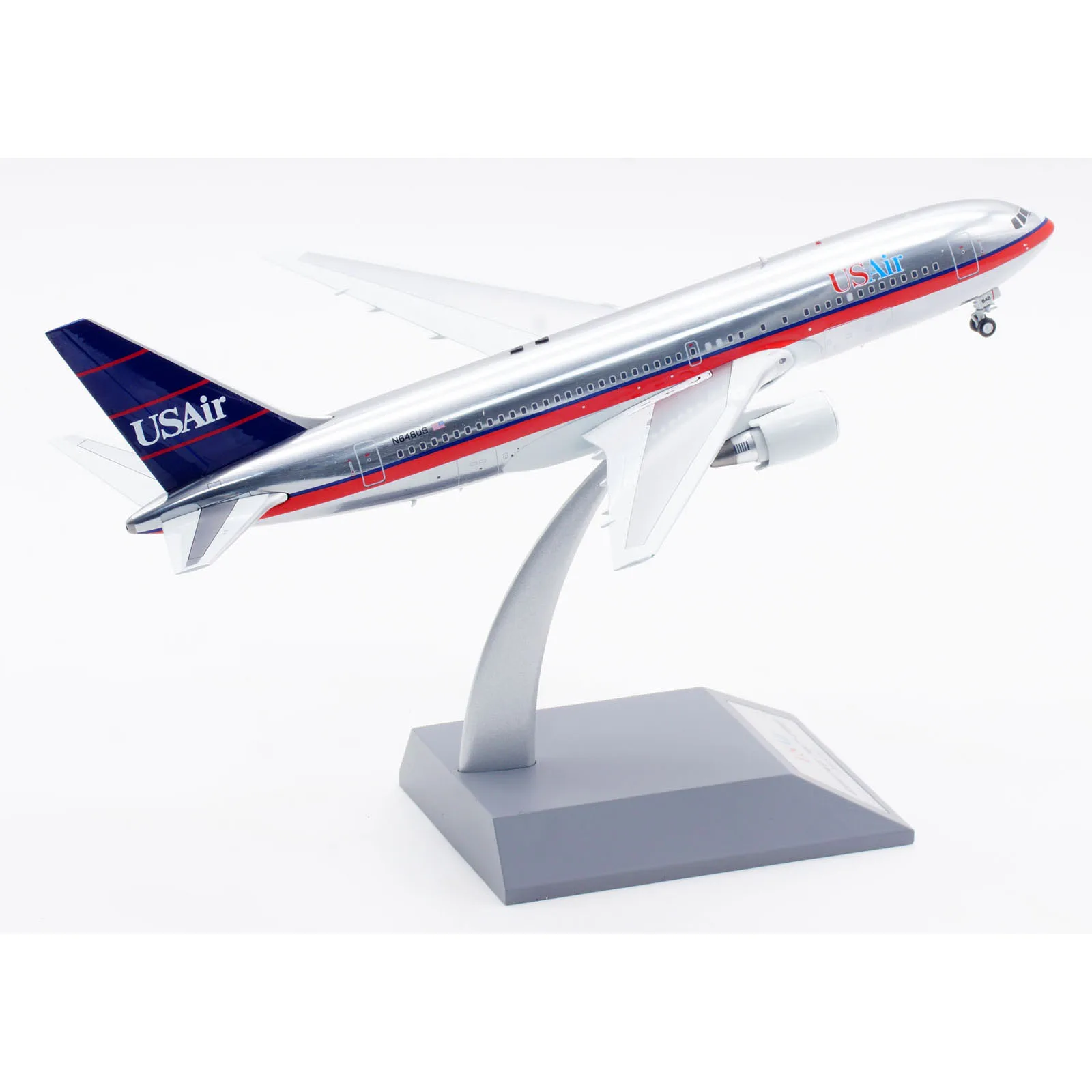 Cadeau d'avion à collectionner d'alliage B-762-1123P B-modèles 1:200 USAir Boeing B767-200ER modèle moulé sous pression de jet d'avion N648US avec le support