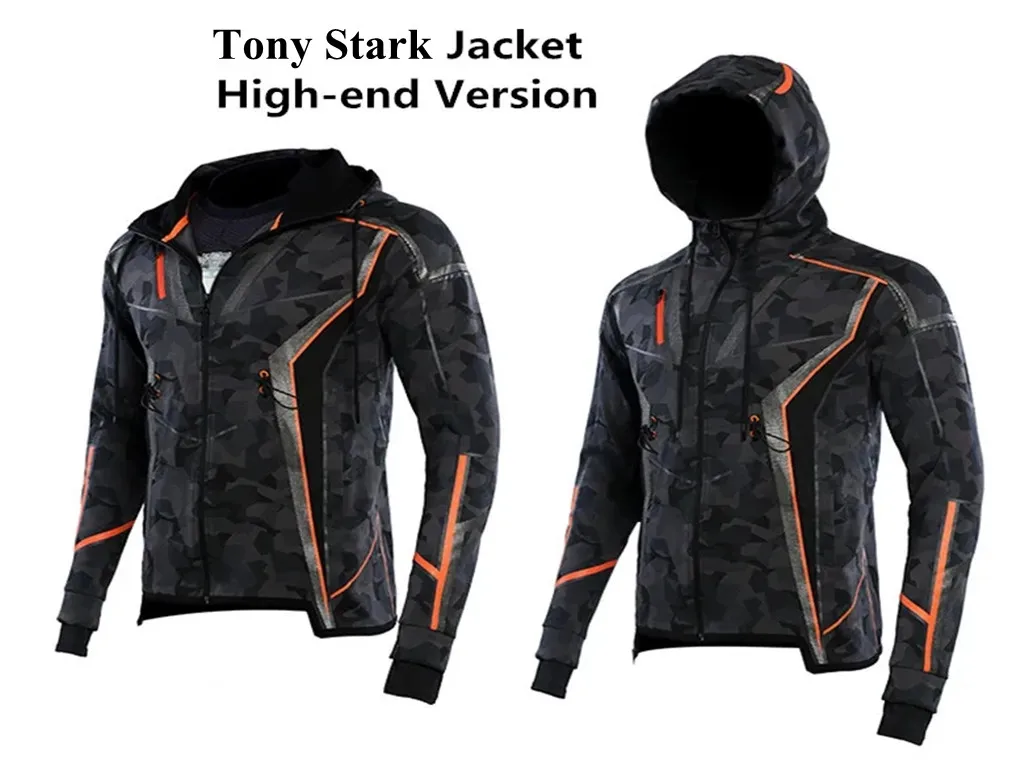 Tony Stark Cosplay Costume Iron Men Casual Sweatshirt / Pants Camouflage Hoodie Jacket