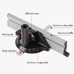 Replacement Table Saw Guide Miter Gauge Adjustable Angle Ruler Miter Gauge Woodworking DIY Accessories Guide Ruler For Carpenter