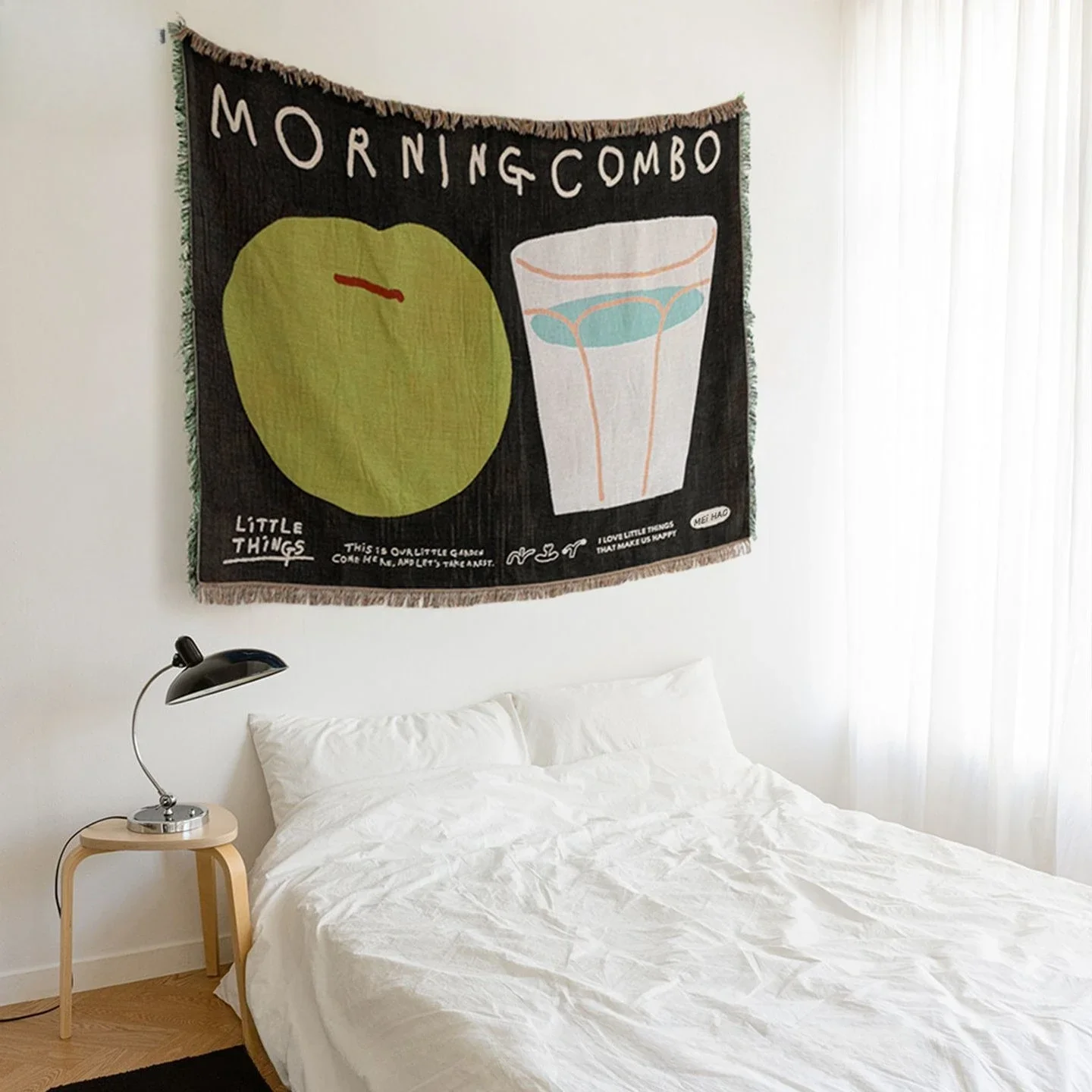 Apple Decorative Tapestry Sofa Blanket Knitted Art Carpet