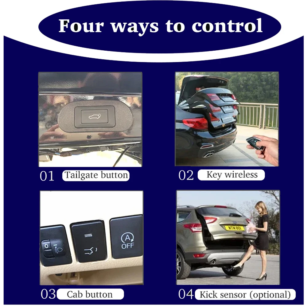 ل Link Tour E M8 E-M8 BAW Ruisheng Wangpai M7 مجموعة الباب الخلفي الكهربائي للسيارة التلقائي رفع التمهيد أقرب نظام الباب الخلفي للطاقة #3