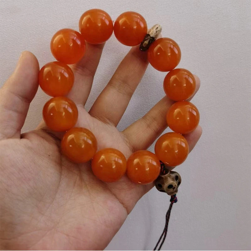 

Golden Armor Mountain Turtle 20mm Bracelet with Old Spirit Bone Cloud Back Dragon Clasp