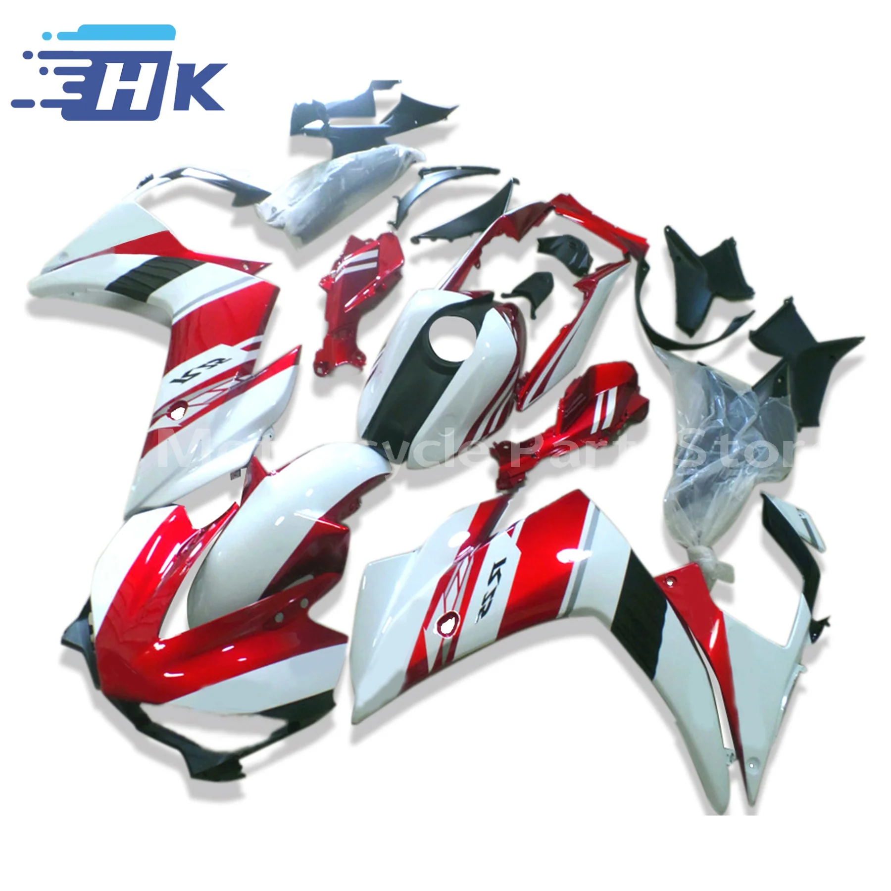 انسيابية حقن لـ R3 2015 - 2017 R25 2016 لوحات كاملة 15 16 17 مجموعة ألواح بلاستيكية ABS هيكل العمل قلنسوة سوداء فاتحة