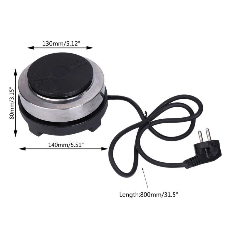 Mini estufa eléctrica 220V y 500W, placa caliente, calentador café cocina multifunción, nuevo envío directo