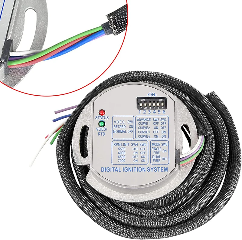 Programmable Single Fire Electronic Ignition Module for Dyna 2000i Ultima Harley EVO Sportster Shovelhead 53-644