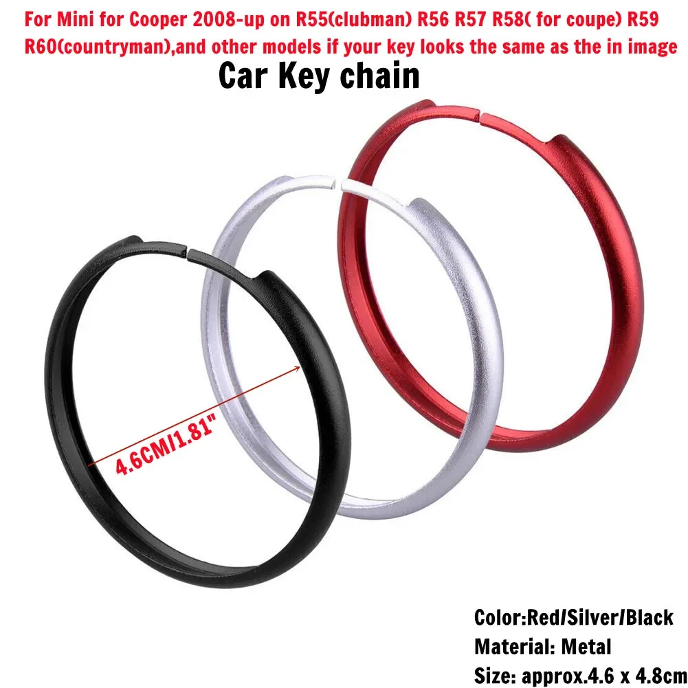 

Mini Key Ring Metal Protective Ring Remote Control Key Ring For Mini Cooper 2008-up On R55 (clubman) R56 R57 R58(coupe) R59 R60