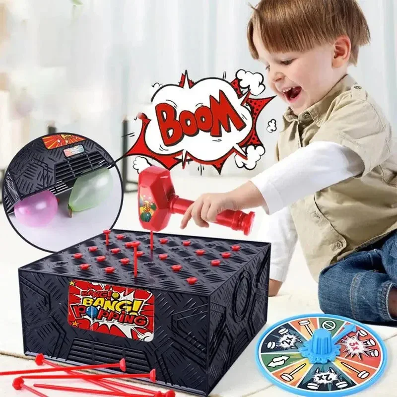 Jeux de bureau amusants pour enfants et adultes, jeu de fête d\'anniversaire en salle, Blast Box, Bang Popping Balloon, VPN sion, jouets polyvalents,