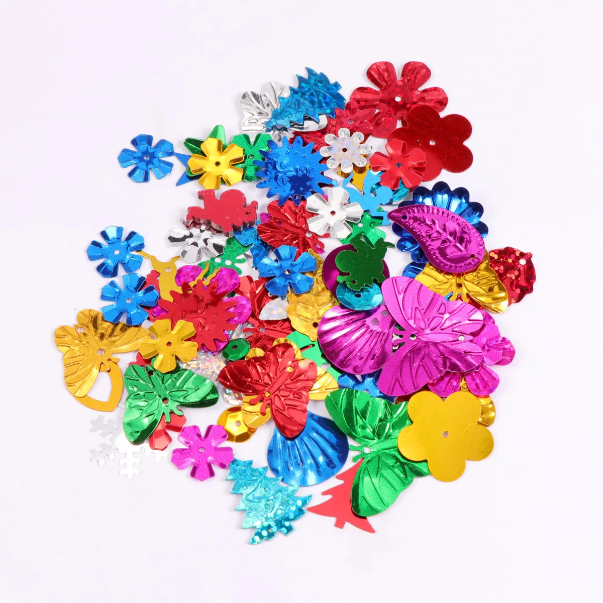 

50g Mixed Color Multi-Shaped Glitter Sequins Pearl Effect DIY Handicraft Decorations Confetti for Crafts DIY Sequins