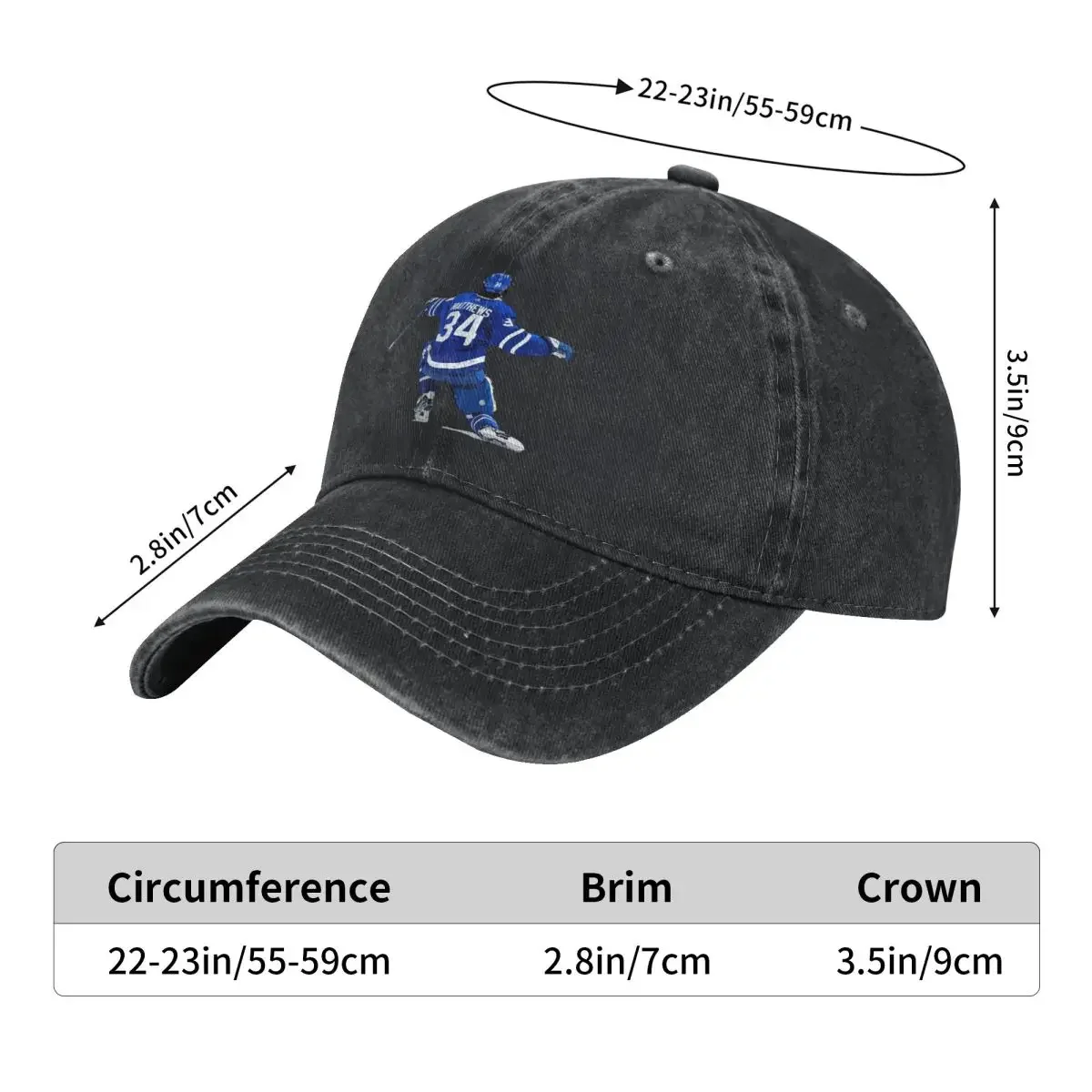 Auston Matthews Fashion Baseball Cap Peaked Cap Men's Hat Women's Cap Hats