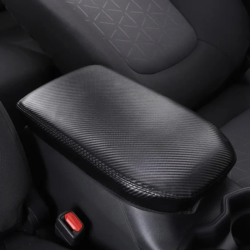 For Toyota RAV4 XA50 2008-2024 Genuine Leather Armrest Box Cover Anti-Scratch Interior Protector Accessories