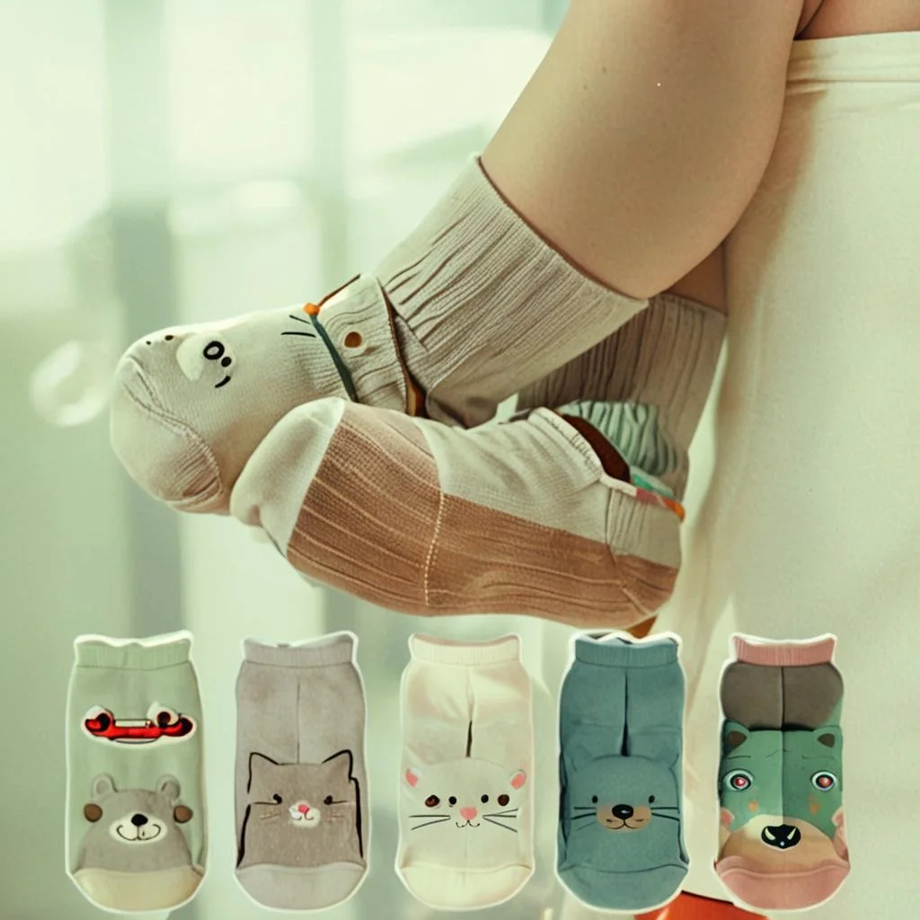 

Cartoon Infant Baby First Walker Sock for Boy Girl Cartoon Animal Non-slip Floor Sock for Toddler Spring Autumn Soft Cotton Sock