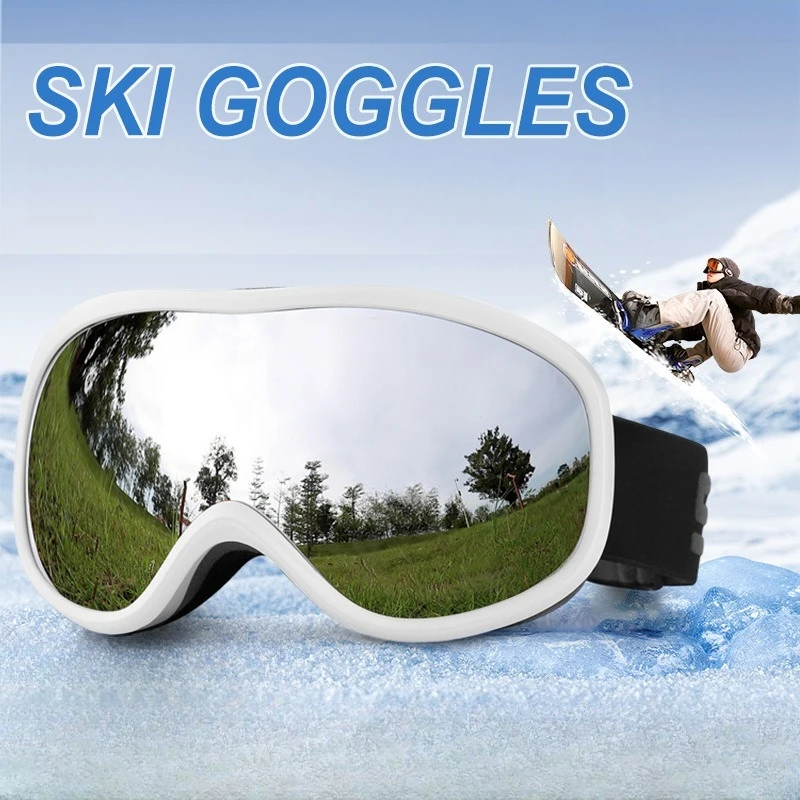 

Fanceey Spherical Ski Woman's Goggles Winter New Men's Ski Goggles Double-layer Anti-fog Girls Ski Eyeswear Outdoor Sports