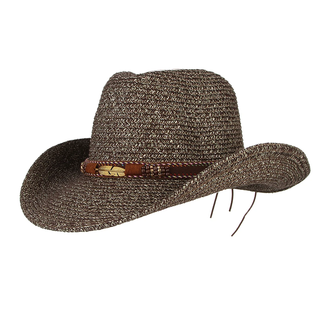 Cowboy Hat Straw - Cappello da sole unisex, da uomo