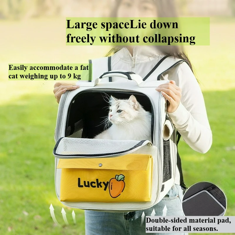 

Портативный рюкзак для кошек и собак, передний и верхний вход, многофункциональная дорожная сумка, переноска для рюкзака для домашних животных, переноска для походов