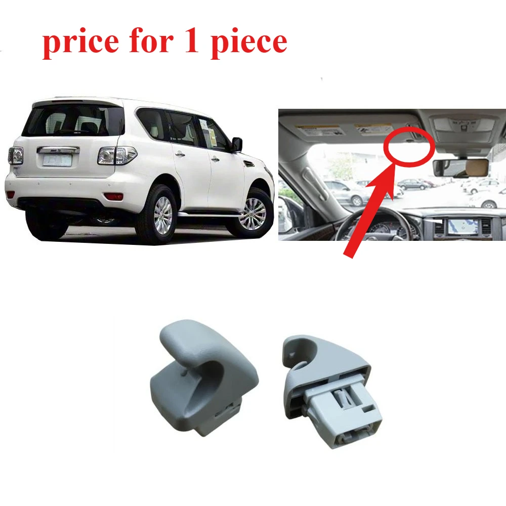 

Цельный солнцезащитный фиксатор для Nissan Patrol Y62 2010-2018, зажим для солнцезащитной панели для Y62, держатель щитка для Y62, кронштейн солнцезащитного козырька